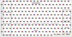 Pokemon Card Game Rubber Play Mat Poke Ball Design - Brand New - Image 1