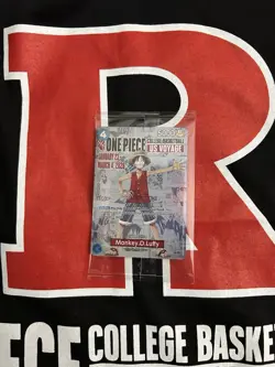 IN HAND One Piece Monkey D. Luffy US College Basketball Promo Card RUTGERS 01/27 - Image 1
