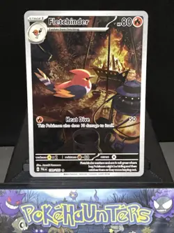 Pokemon Card Fletchinder 199/193 Paldea Evolved Illustration Rare Near Mint - Image 1