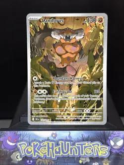 Pokemon Card Landorus 131/086 Black Bolt Illustration Rare Full Art Near Mint - Image 1
