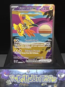 Pokemon Card Tapu Koko EX 247/182 Paradox Rift Special Illustration Rare NM - Image 1