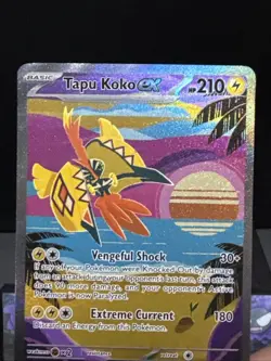 Pokemon Card Tapu Koko EX 247/182 Paradox Rift Special Illustration Rare NM - Image 2