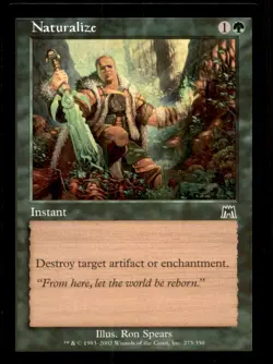 Naturalize LP Light Play Onslaught MTG [9646] - Image 1