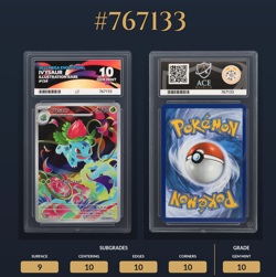 Pokemon TCG Ivysaur IR 134/132 Mega Evolution - Ace 10 Gem Mint 💎 - Image 3