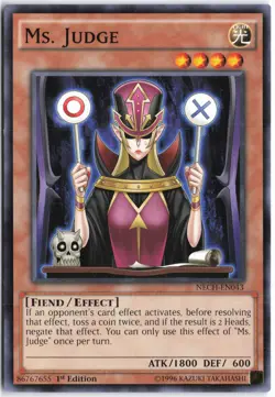 Yugioh - Ms. Judge NECH-EN043 1st Edition - The New Challengers - Image 1