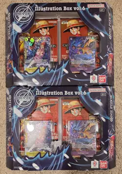 One Piece TCG Illustration Box Vol 6 BUNDLE SEALED x2 SEE DESCRIPTION - Image 1