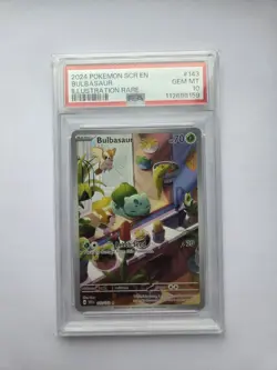 Pokemon TCG Bulbasaur 143/142 Stellar Crown Illustration Rare Card - PSA 10 - Image 1