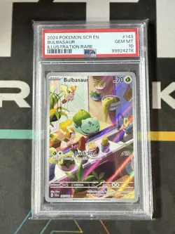 Pokemon TCG Bulbasaur 143/142 Stellar Crown Illustration Rare Card - PSA 10 - Image 1