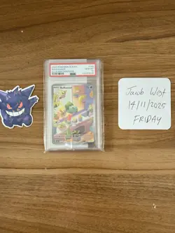 Bulbasaur Illustration Rare 143/142 Pokemon 2024 Stellar Crown IR PSA 10 Card - Image 2
