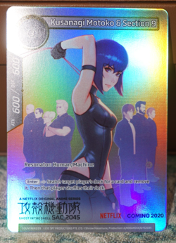 Kusanagi Motoko & Section 9 Ghost in the Shell Promo Foil Card Force of Will TCG - Image 3