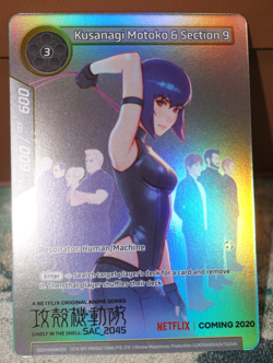 Kusanagi Motoko & Section 9 Ghost in the Shell Promo Foil Card Force of Will TCG - Image 5