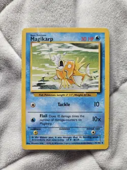 Magikarp Pokemon Card Uncommon Base Set - 35/102 1999 - Image 1