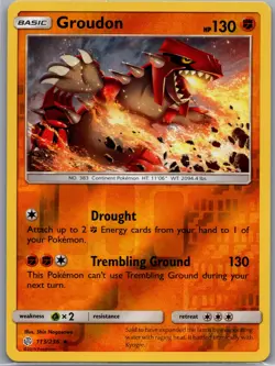 Groudon 113/236 Reverse Holo SM - Cosmic Eclipse - Pokemon Card - NM - Image 1