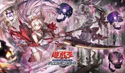 YuGiOh Bloody Cherry_3 Table Playmat TCG CCG Trading Card Game Mat HOOOOOOOOOOOT - Image 1