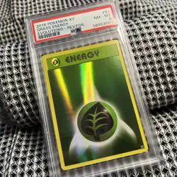 2016 Pokemon Evolutions Grass Energy Reverse Foil Card PSA 8!!! - Image 1