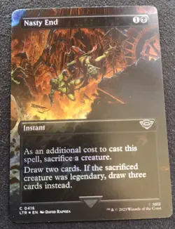 Nasty End - Foil - Borderless Scene - MTG - NM Unplayed - EN - 0416 - Image 1