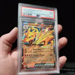 Pokemon TCG Charizard Ex-161 Scarlet & Violet Promo-Holo. PSA 9 - Image 3
