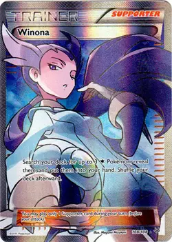 Lightly Played Winona - 108/108 - Full Art Ultra Rare Pokemon Roaring Skies - Image 1