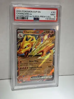 2024 POKEMON SVP EN-SV BLACK STAR PROMO #161 CHARIZARD EX PSA 9 - Image 1
