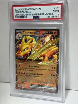 2024 POKEMON SVP EN-SV BLACK STAR PROMO #161 CHARIZARD EX PSA 9 - Image 2