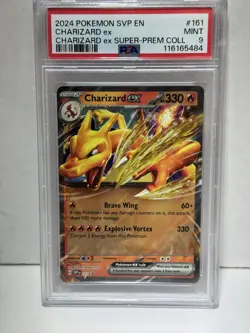 2024 POKEMON SVP EN-SV BLACK STAR PROMO #161 CHARIZARD EX PSA 9 - Image 3