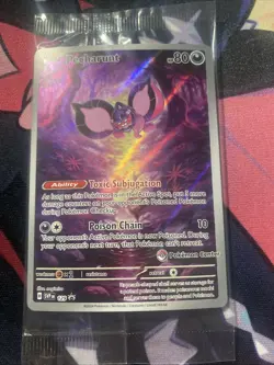 Pecharunt Black Star Promo SVP EN 129 Pokemon Center Stamped Sealed Read Desc - Image 1
