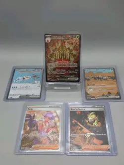 X 5 Pokemon Card Collection Lot Full Arts Sir Holos TCG - NM Near Mint - Image 1