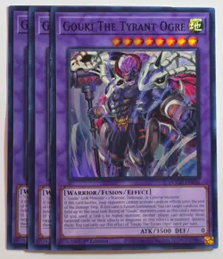 Yugioh x3 Gouki the Tyrant Ogre DOOD-EN036 Super Rare 1st Edition - Image 1