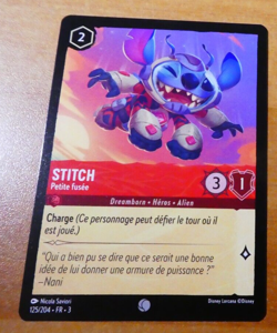 LORCANA TRADING CARD GAME TCG DISNEY CHAPITRE 3 STITCH 125/204 FR MINT - Image 1