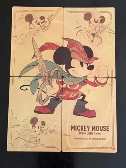 Disney Lorcana - MICKEY MOUSE Brave Little Tailor Art - Complete 4 Card Set - Image 1