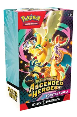 PRESALE 4x Pokemon TCG Mega Evolution Ascended Heroes Booster Bundle 6 Packs x4 - Image 1