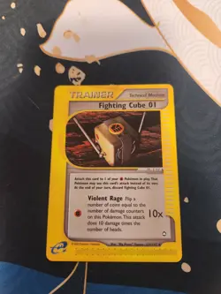 Fighting Cube 01 - 121/147 Aquapolis Pokemon Trading Card Game - Image 1