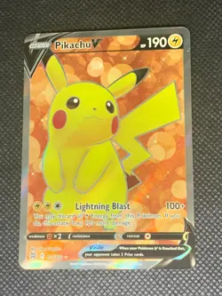 Pikachu V 157/172 - Brilliant Stars Pokemon Card - NM - Image 1