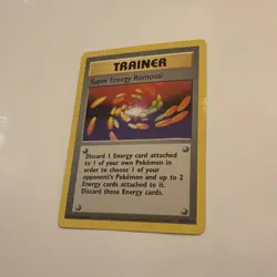 Pokemon Super Energy Removal 79/102 Trainer Card Base Set Rare LP (listing no 2) - Image 1