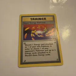 Pokemon Super Energy Removal 79/102 Trainer Card Base Set Rare LP (listing no 2) - Image 3