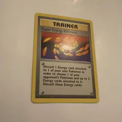 Pokemon Super Energy Removal 79/102 Trainer Card Base Set Rare LP (listing no 2) - Image 4