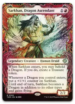 Sarkhan, Dragon Ascendant (0302) (Showcase) #302 (Foil) NM Tarkir Dragonstorm - Image 1