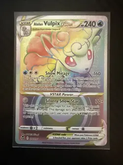 Alolan Vulpix VSTAR 197/195 Secret Rare Pokemon TCG Silver Tempest NM - Image 1