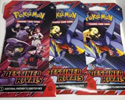 Pokemon 5x Lot Destined Rivals Booster Packs & Phantasmal Flames Booster Packs - Image 1