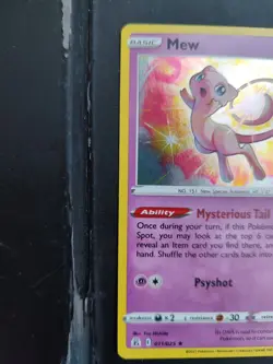 Mew 011/025 Holo Pokemon TCG Celebrations 25th Anniversary 2021 - Image 3