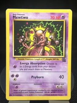 Pokemon TCG Mewtwo 14/53 WoTC Promo MP - Image 1