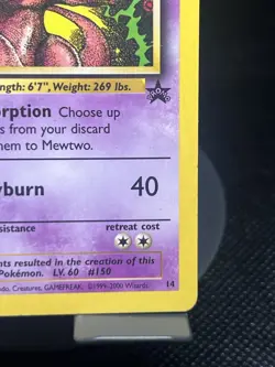 Pokemon TCG Mewtwo 14/53 WoTC Promo MP - Image 4