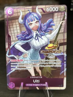 One Piece TCG Ulti P-077 CS CHAMPIONSHIP EVENT PACK PROMO NM Gold Stamp - Image 1