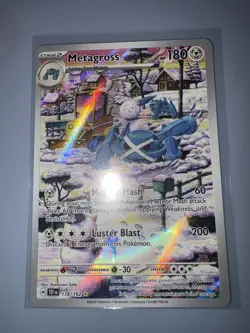 Pokemon TCG Metagross 178/162 Temporal Forces Holo Card Illustration Rare MINT - Image 1