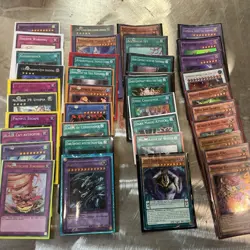 Konami Yu-Gi-Oh Trading Card Game 1996 Limited And 1st Edition Cards Lot Of 89 - Image 1