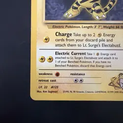 Vintage pokemon Non-Holo Rare Lt. Surge’s Electabuzz 27/132 Gym Heroes WotC - Image 5