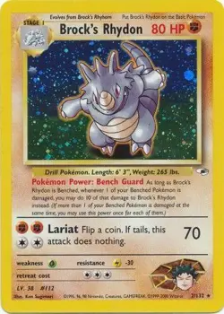 Vintage Pokemon Gym Heroes Unlimited WOTC - Pick Your Card - Complete Your Set - Image 3