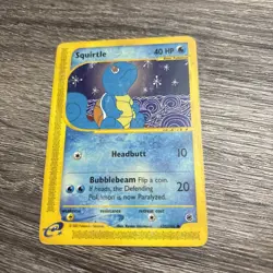 Squirtle 132/165 Expedition Base Set MP Pokemon Card 2002 - Image 1
