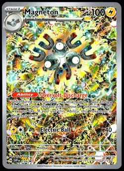 Pokemon TCG Magneton SVP 159 2024 Surging Sparks ETB Black Star Promo Card - NM - Image 1