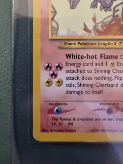 Pokemon TCG Shining Charizard Neo Destiny Holo Card 107/105 - Image 5